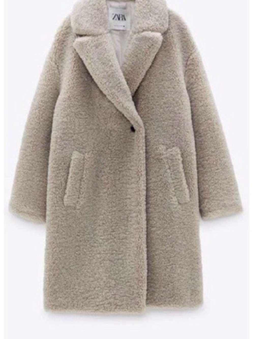 Zara Teddy Faux Shearling Coat